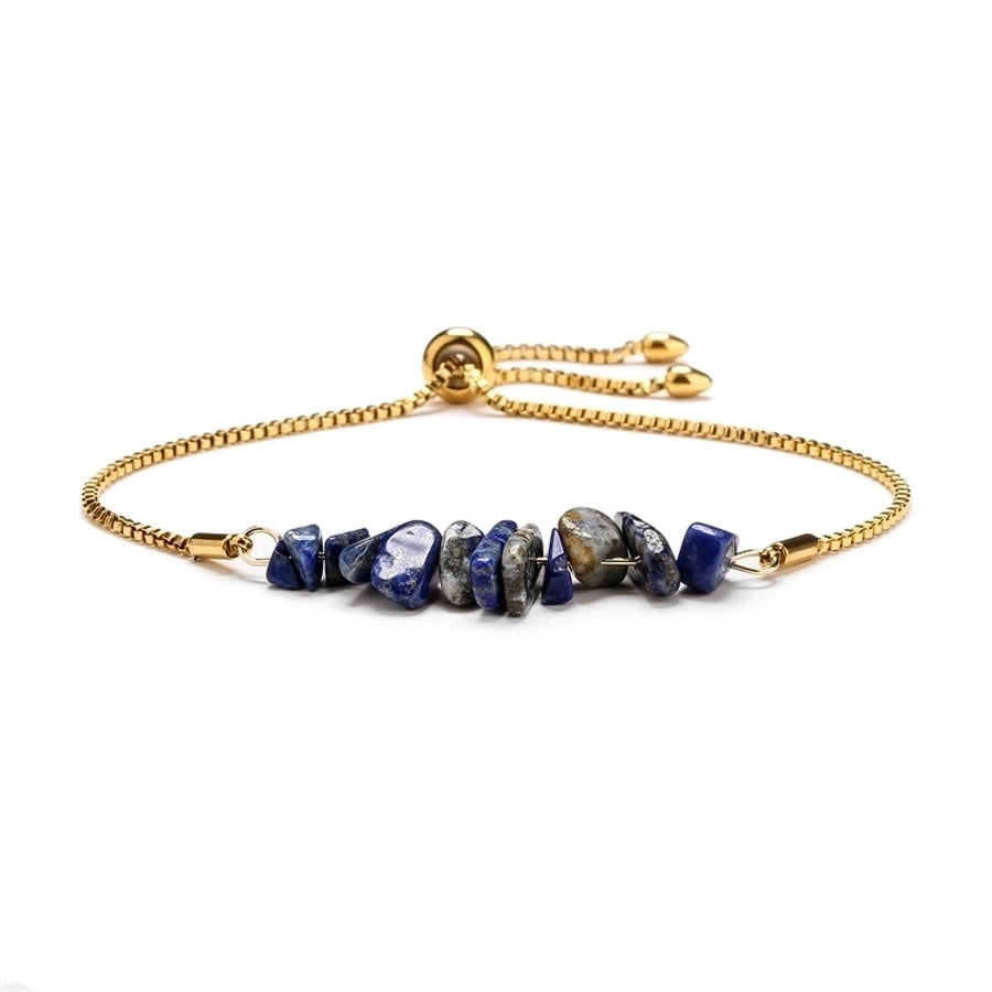 Irregular Natural Stone Bracelet [304 Stainless]