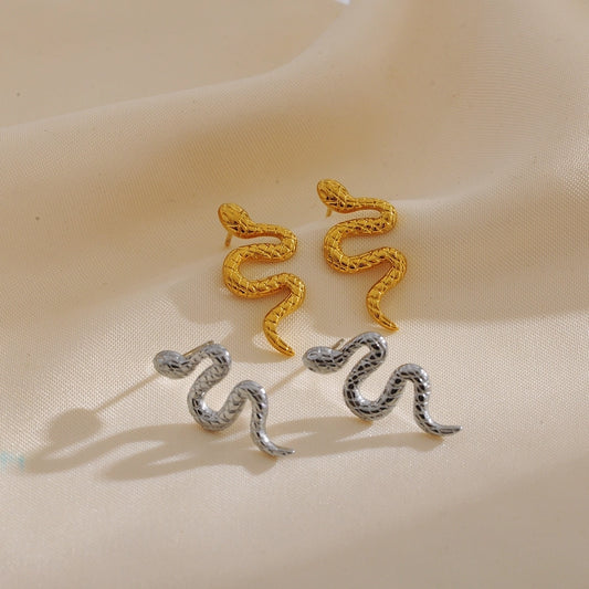 Snake Earrings [304 Stainless Steel]