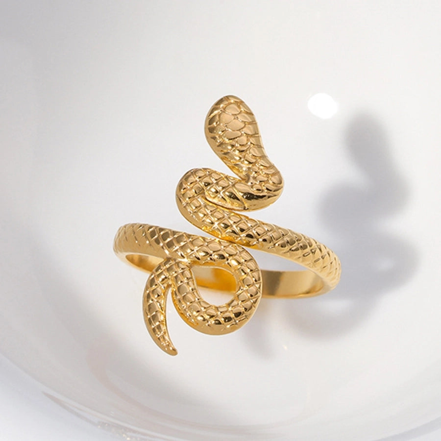 Snake Open Ring [roestvrij staal]