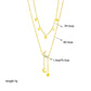 Star Moon Necklace [304 Stainless Steel,18K Gold Plated]