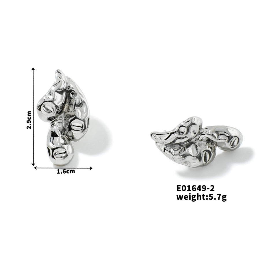 Artistic Water Droplets Ear Studs [304 Stainless Steel]