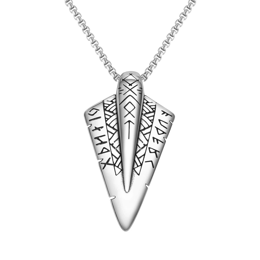 Collier de pendentif flèche [304 en acier inoxydable]