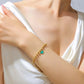 Heart Shape Bracelet [304 Stainless Steel,18K Gold Plated]