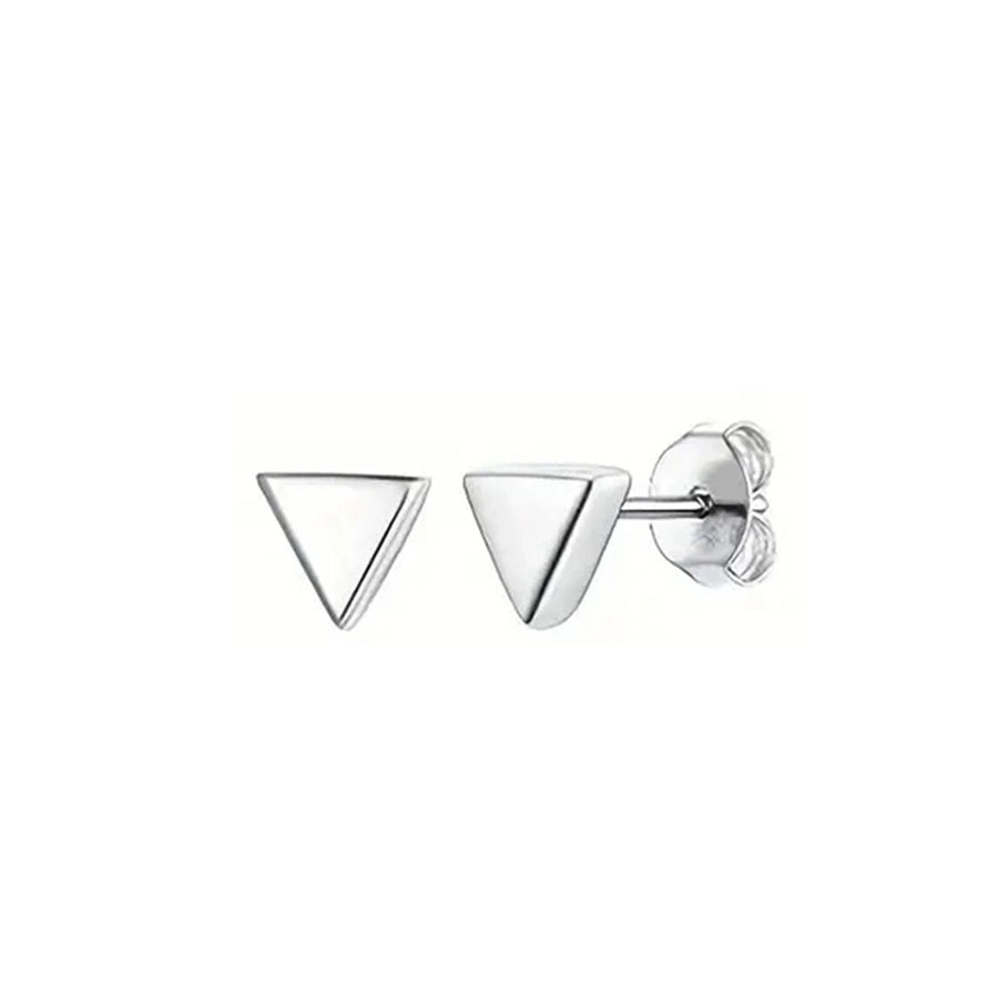 Star Round Heart Shape Stud Earrings [304 Stainless Steel, 18K Gold Plated]