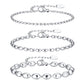 Beaded Chain Bracelets [304 Stainless Steel]