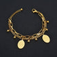 Chain Charms Bracelets [304 Stainless Steel, 18K Gold Plated]