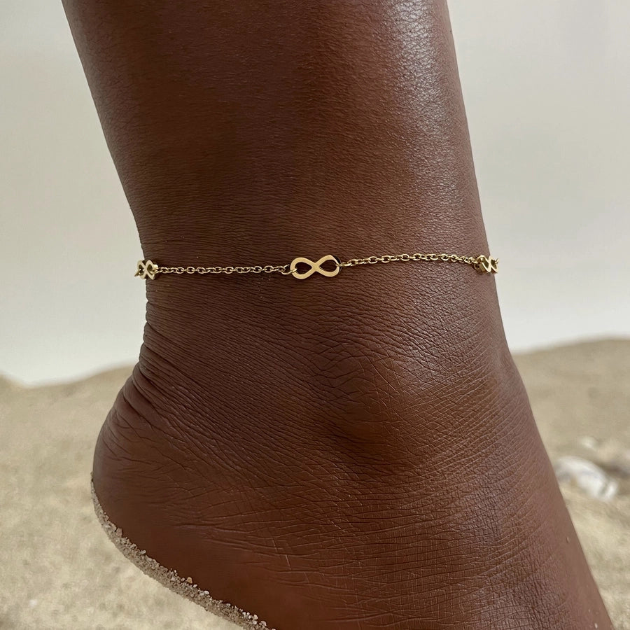 Mix Chain Anklet [201 Stainless Steel]