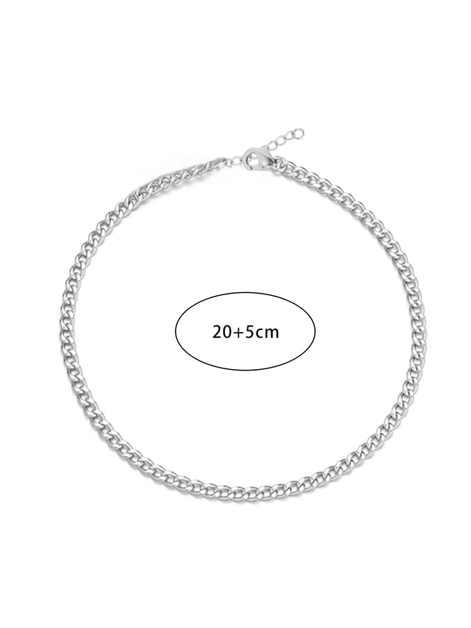 Basic Simple Style Solid Color Chain Bracelet [304 Stainless Steel]