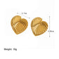 Mix Designs Earrings [304 Stainless Steel,18K Gold Plated]