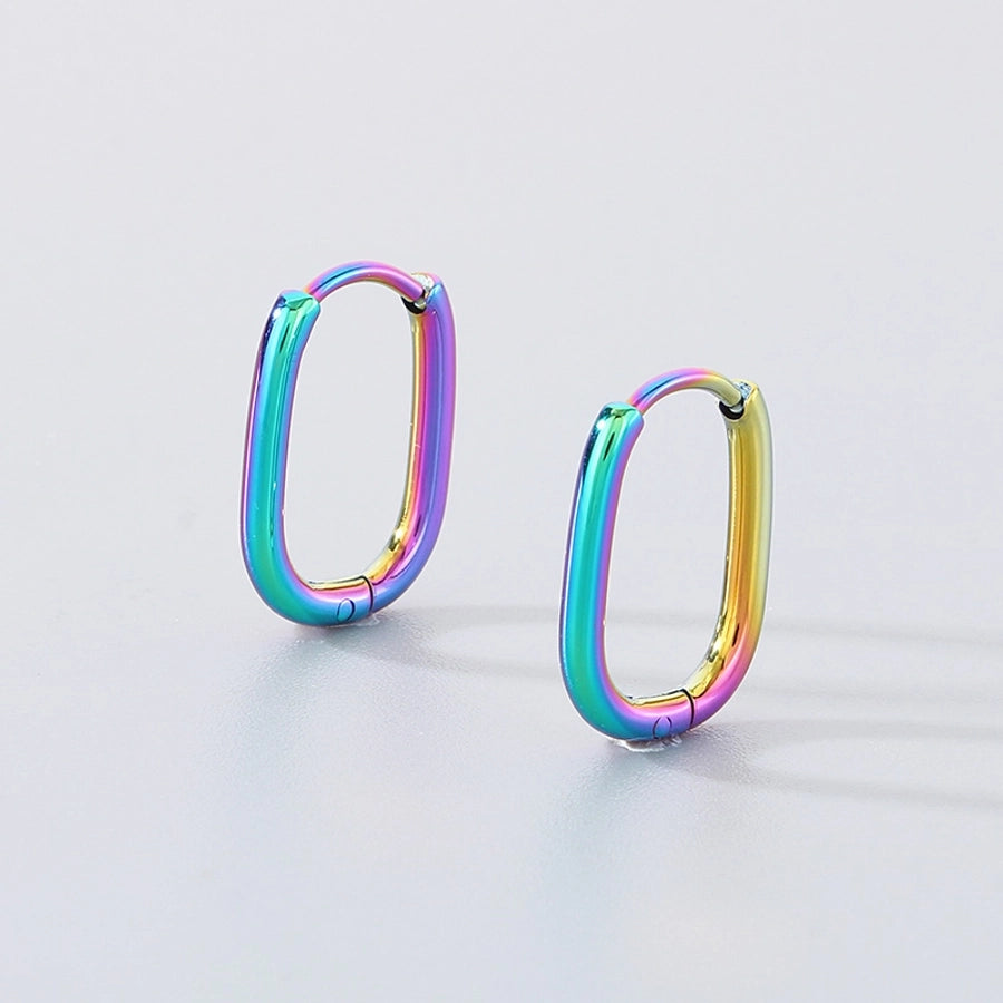 U-Shaped Earrings [Stainless Steel]