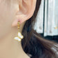 Luxuriosus Butterfly Pendientes [304 acero inoxidable, 18k dorado chapado]