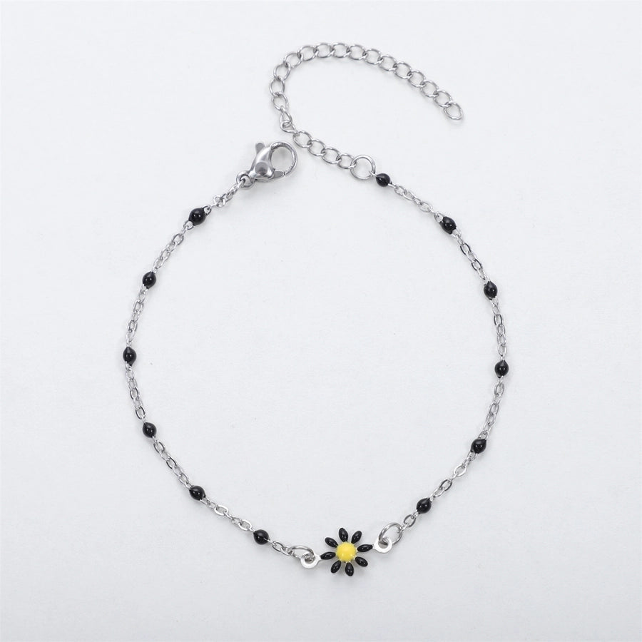 Daisy Flower Bracelet [304 Stainless Steel]