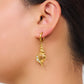 Conch Shell Drop Earrings [316 Stainless Steel,18K Gold Plated]