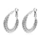 Layered Twist Hoop Earrings [304 Stainless Steel]