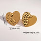 Mix Heart Earrings [304 Stainless Steel,18K Gold Plated]