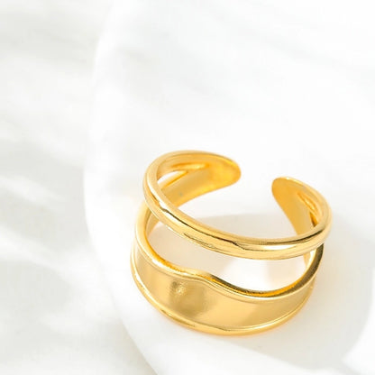 Asymmetrical Ring [304 Stainless Steel 18K Gold Plated]