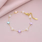 Colorful Star Anklet [304 Stainless Steel, 18K Gold Plated]