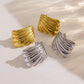 Feather Wings Earrings [304 Stainless Steel,14K Gold Plated]