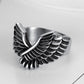 retro eagle stainless steel men's rings