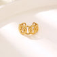 Mix -Designs Ringe [304 Edelstahl 18K Gold plattiert]