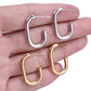 U Shaped Hoop Earrings [304 Stainless Steel]