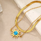 Sun/Heart/Butterfly Turquoise Bracelets [304 Stainless Steel,18K Gold Plated]