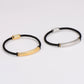 Leather Rope Color Block Bracelet [304 Stainless Steel]