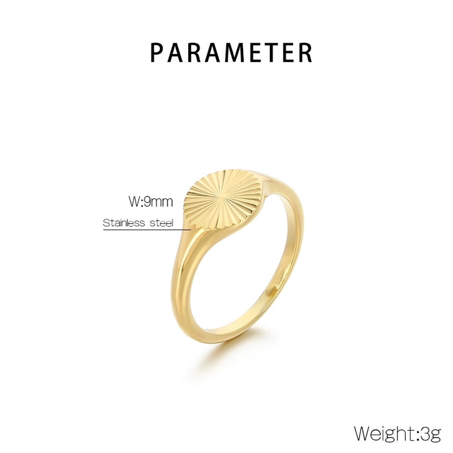 Geometrischer Ring [304 Edelstahl 18K Gold plattiert]