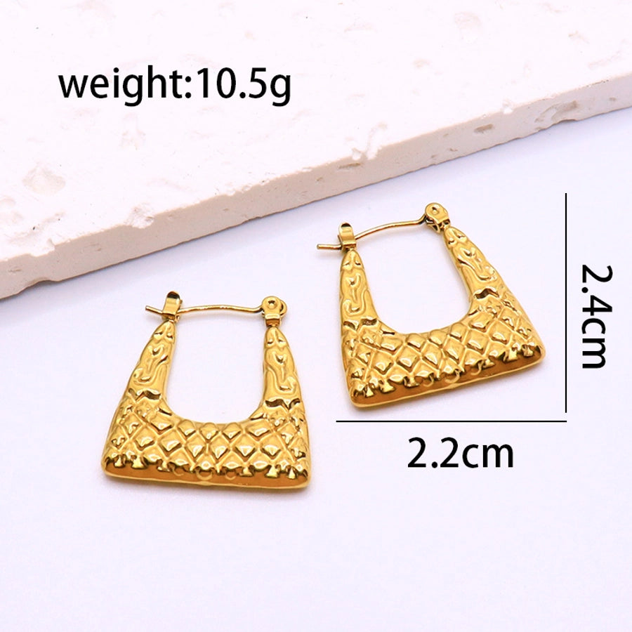 Flower Bow Knot Earrings [304 Stainless Steel,18K Gold Plated]