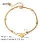 Heart Shape Layered Anklet [304 Stainless Steel, 18K Gold Plated]