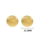 Round Earrings [304 Stainless Steel,18K Gold Plated]