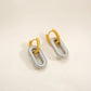 Oversized U Shape Earrings [304 Stainless Steel,18K Gold Plated]