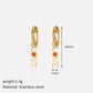 Love Drop Earrings [304 Stainless Steel, 14K Gold Plated]