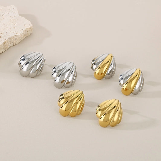 Droplets Earrings [304 Stainless Steel, 18K Gold Plated]