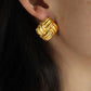 Mix Designs Earrings [Stainless Steel,18K Gold Plated]