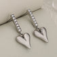 Heart Shape Earrings [304 Stainless Steel,18K Gold Plated]