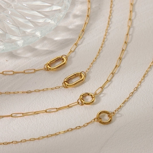 Charms Chain [304 Edelstahl, 18K Gold plattiert]