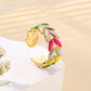 Tropical Leaves Ring [304 Stainless Steel 18K Gold Plated]