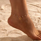 Letter Pearl Anklet [acero inoxidable 201, 18k dorado chapado]