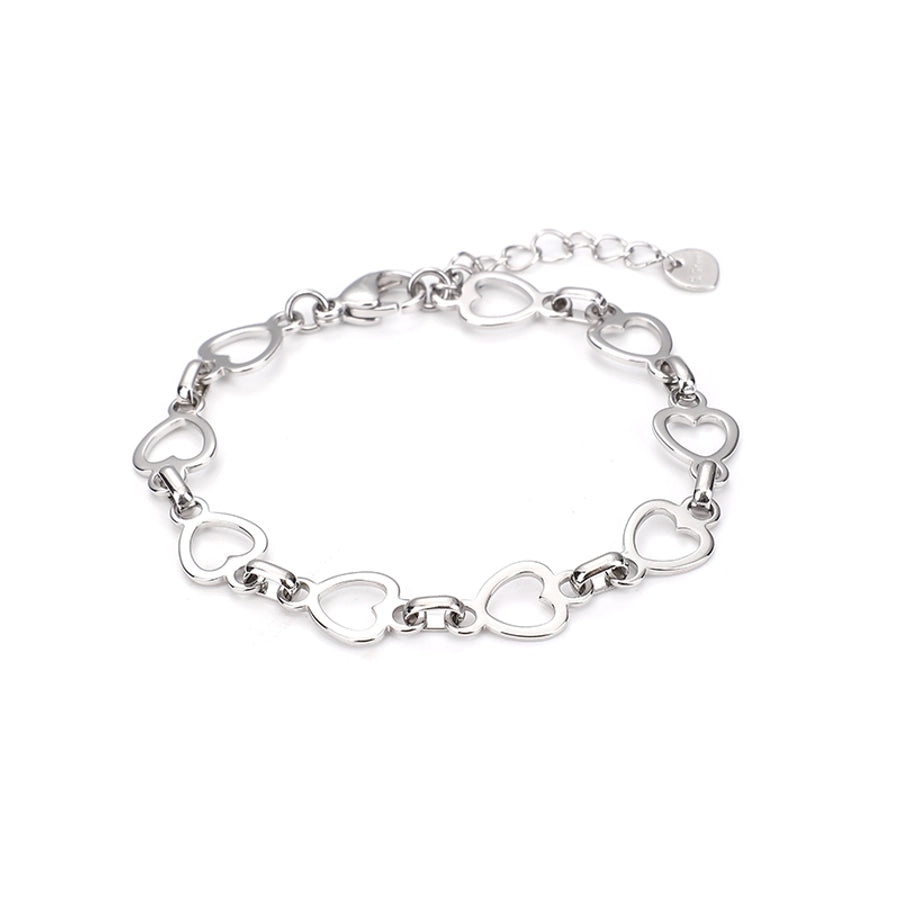 Hollow Heart Shape Bracelet [304 Stainless Steel]