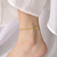 Foglie Anklet [201 in acciaio inossidabile, oro 18K placcato]