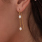 Freshwater Pearl Drop Earrings [316L Stainless Steel,18K Gold Plated]