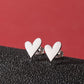 Small Heart Stud Earrings [304 Stainless Steel,18K Gold Plated]