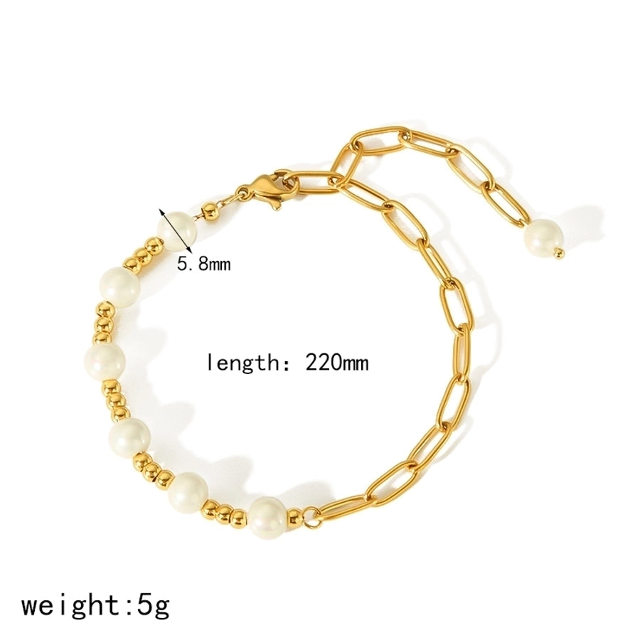 Chain Bracelets [304 Stainless Steel,18K Gold Plated]