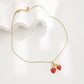 Cherry Strawberry Enamel Plating Earrings/Necklace  [304 Stainless Steel]