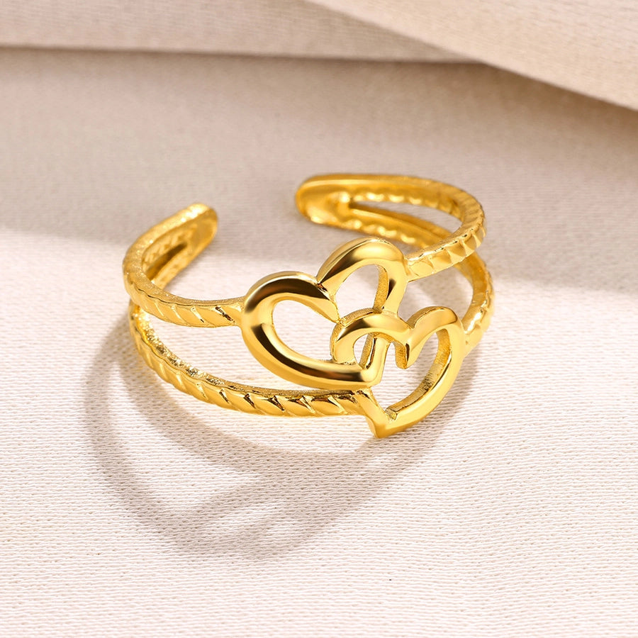 Mix Style Ring [304 Stainless Steel 18K Gold Plated]