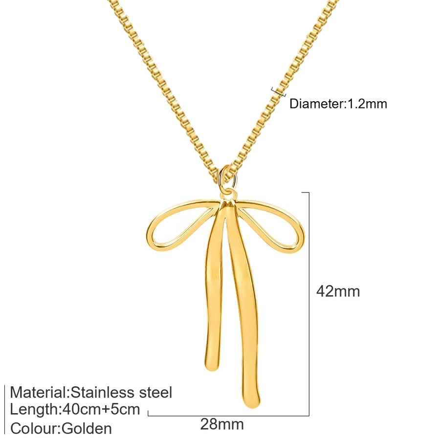 Box Chain Pendant Necklace [304 Stainless Steel]