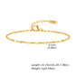 Chain Bracelets [201 Stainless Steel, 18K Gold Plated]