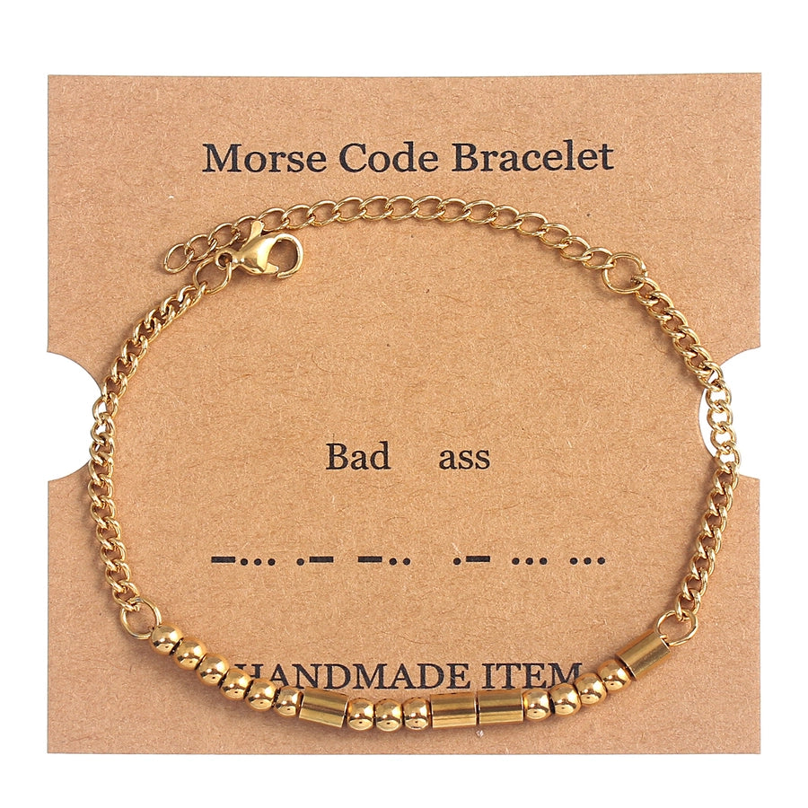 Memory Card Bracelets [304 Stainless Steel,18K Gold Plated]