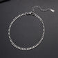 Silver Curb Chain Anklet [304 Stainless Steel]